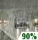 Monday: Rain and possibly a thunderstorm.  High near 78. Light northeast wind.  Chance of precipitation is 90%. New rainfall amounts between a quarter and half of an inch possible. 